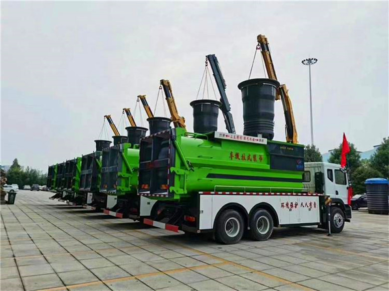 解放吊裝式壓縮垃圾車 解放吊裝式壓縮垃圾車